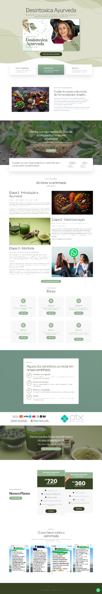 Site desenvolvido para Ana Santos — Landing page